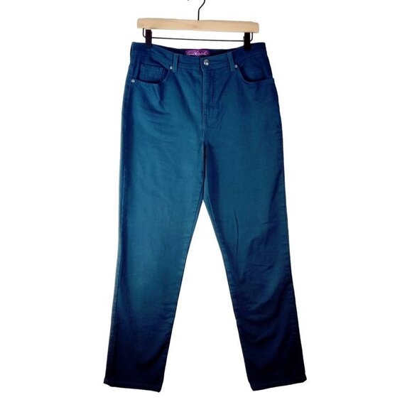 Gloria Vanderbilt Denim Jeans Spruce Classic Straight Leg Womens Sz 8 - Picture 1 of 8